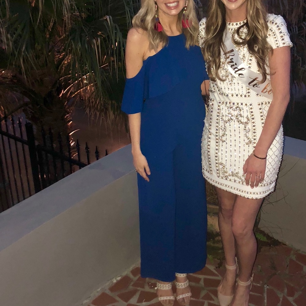 Blue jumpsuit